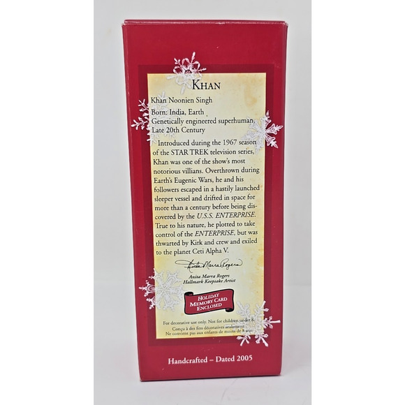 Star Trek Khan 2005 Hallmark Keepsake Ornament U3 - Picture 6 of 6